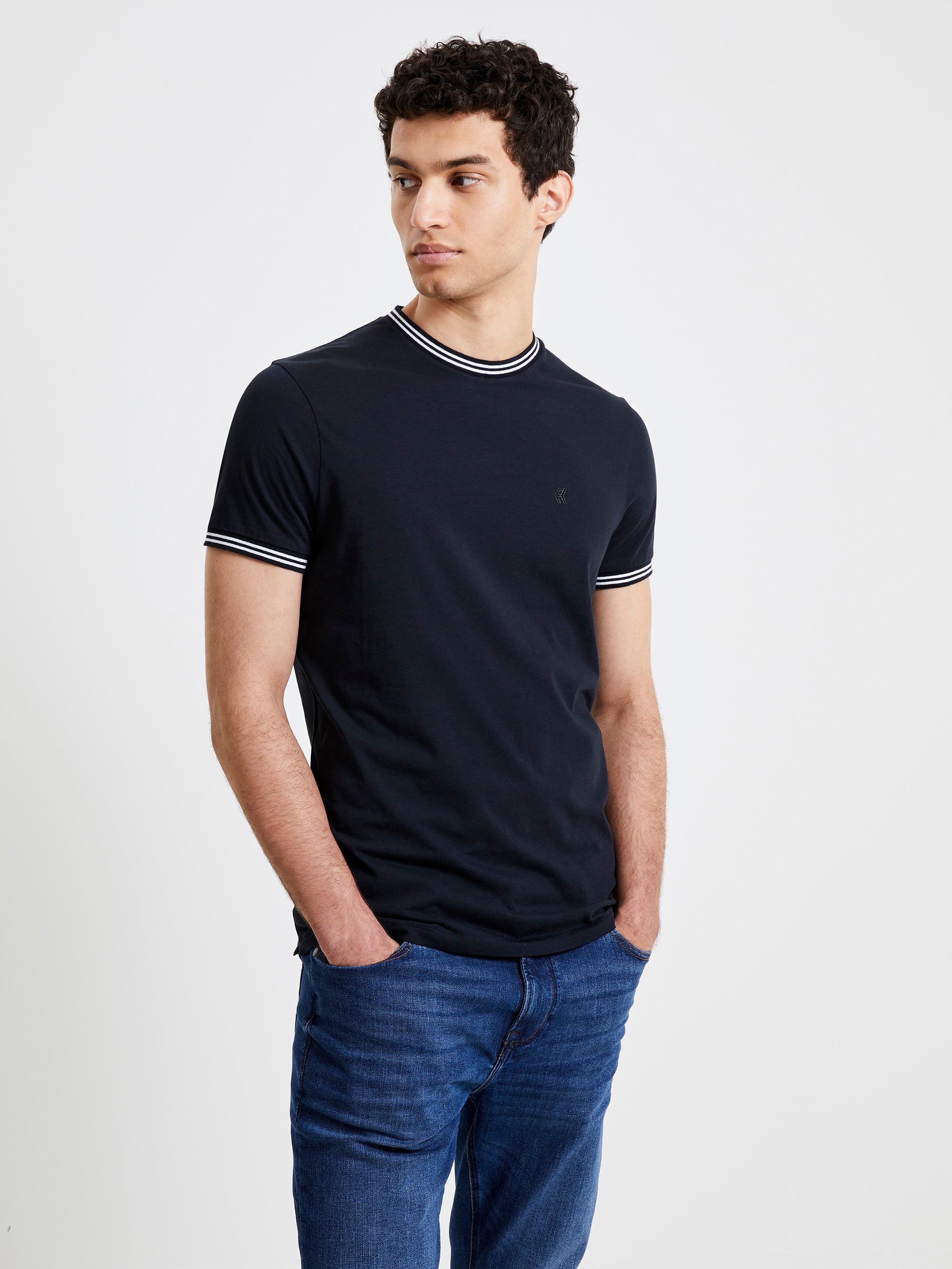 Triple Tipped Crew Neck T-Shirt