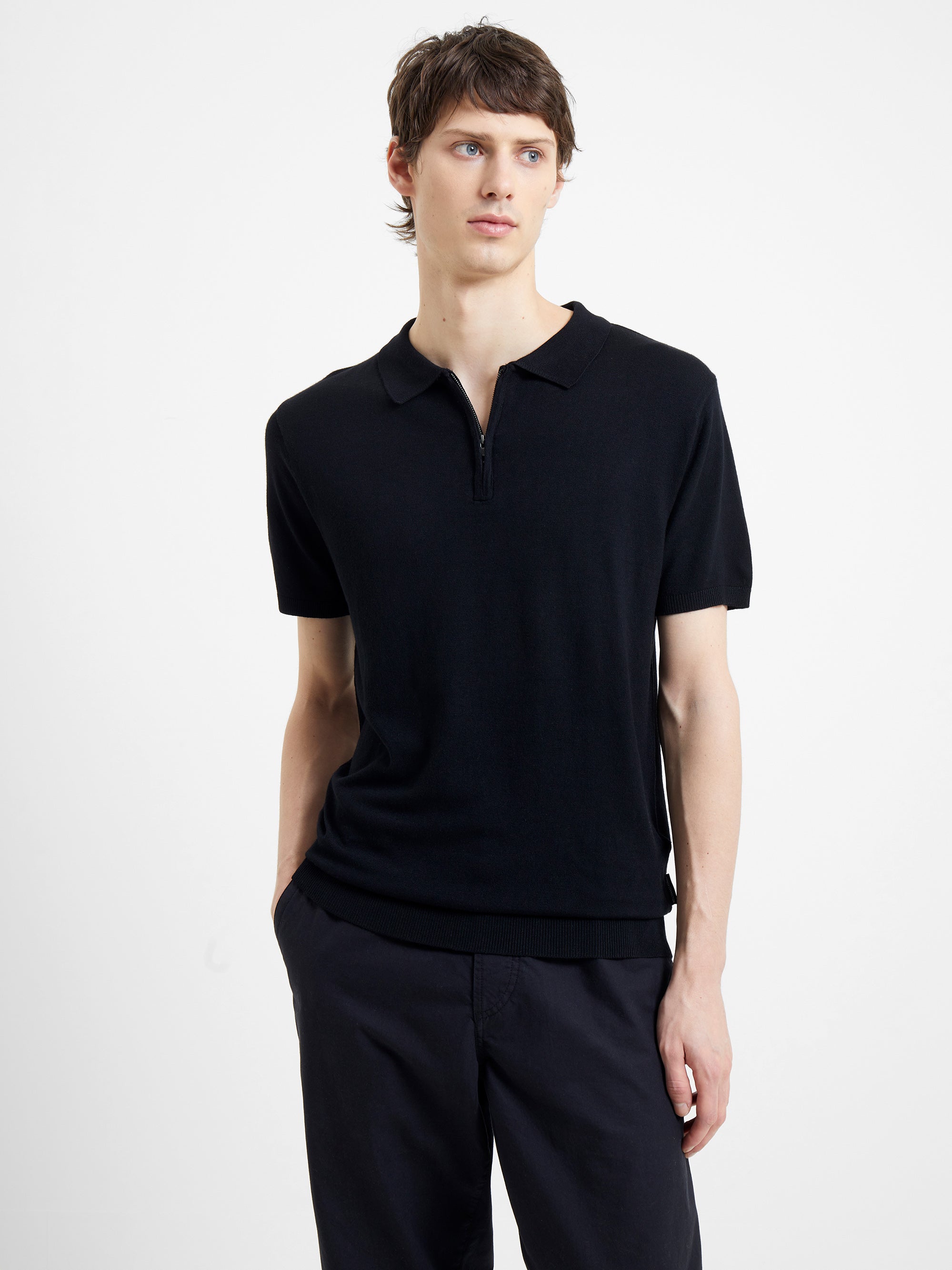 Half Zip Polo Shirt