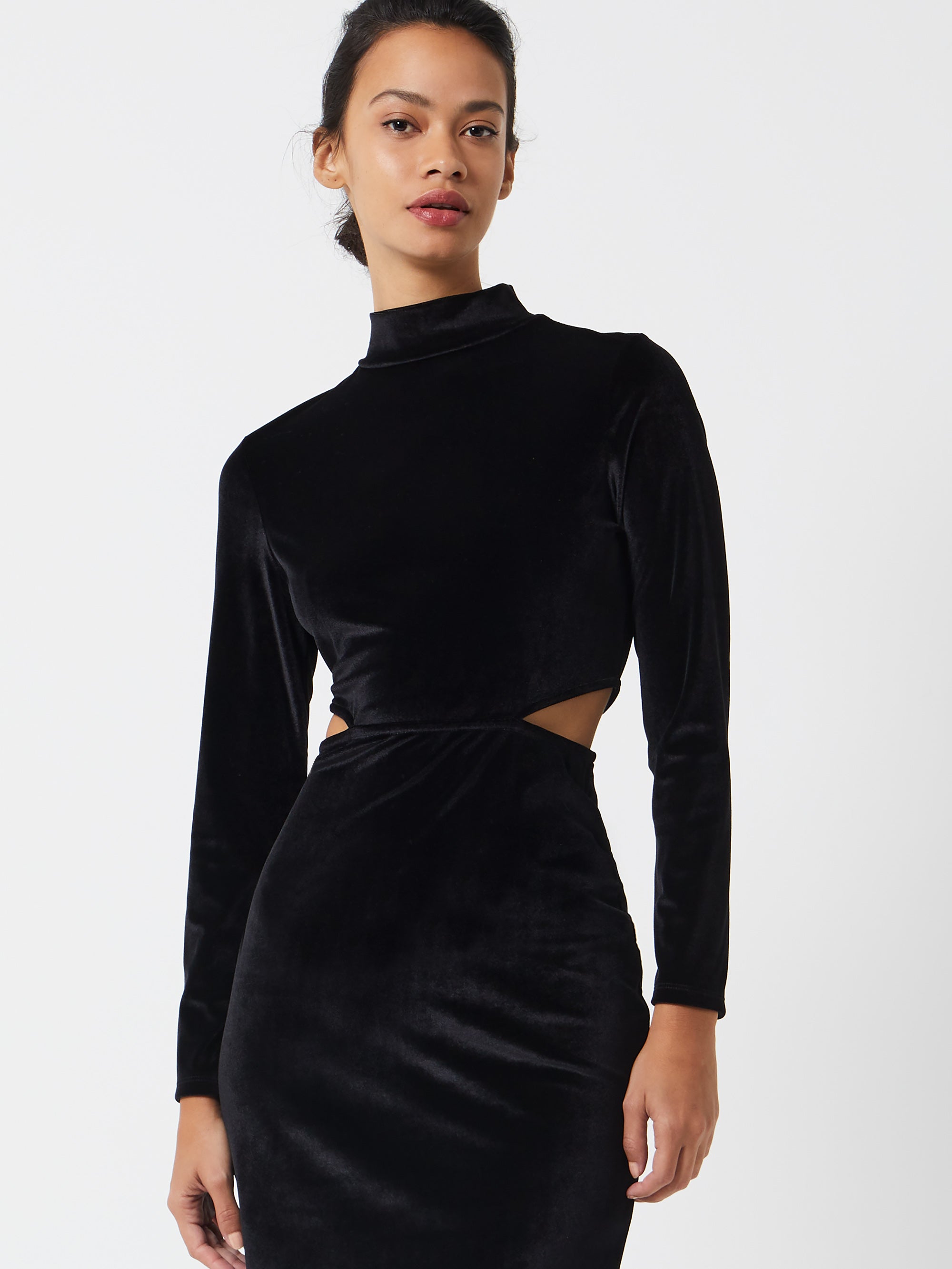 Sula Velvet Jersey Cut Out Dress