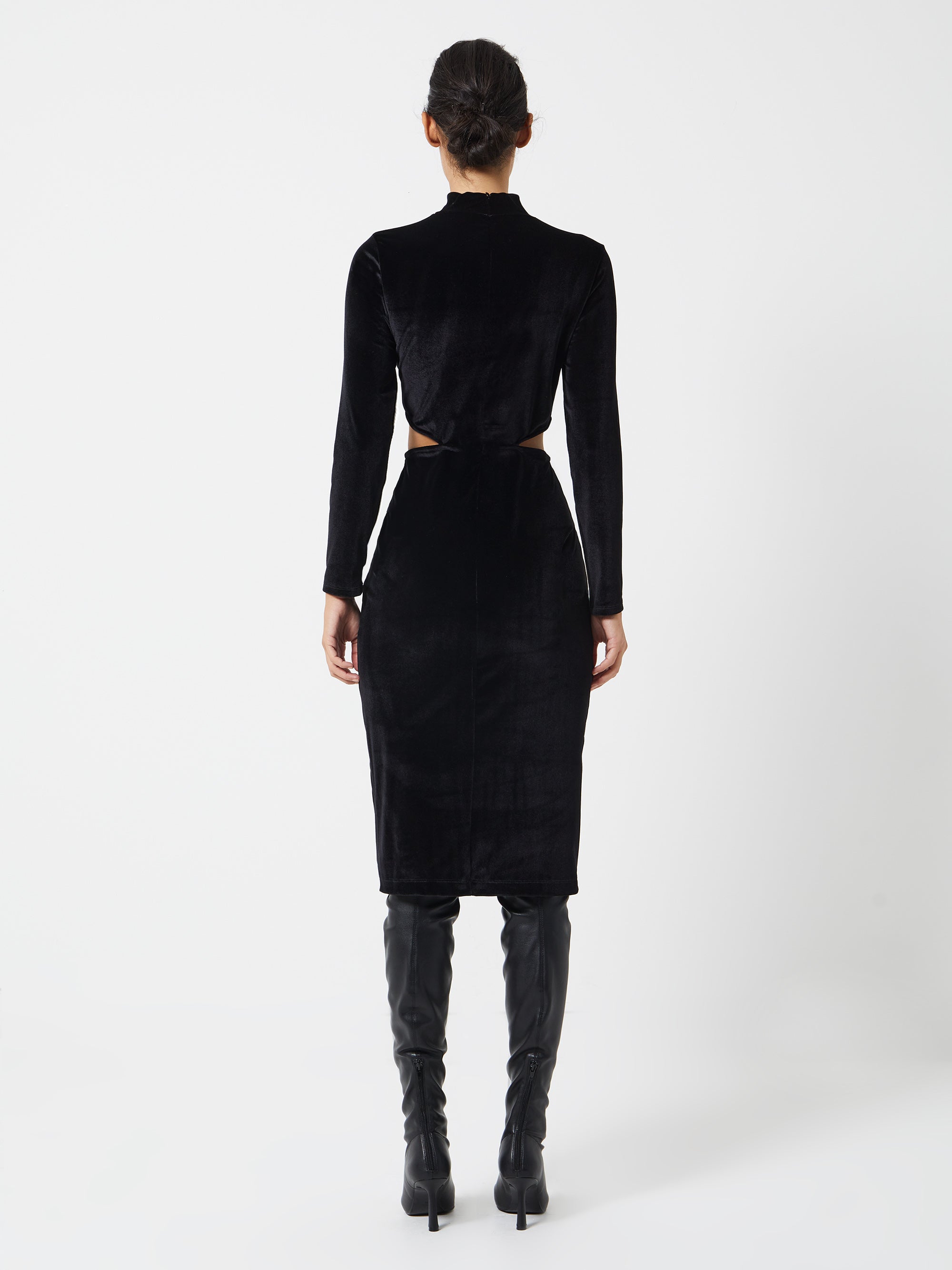 Sula Velvet Jersey Cut Out Dress