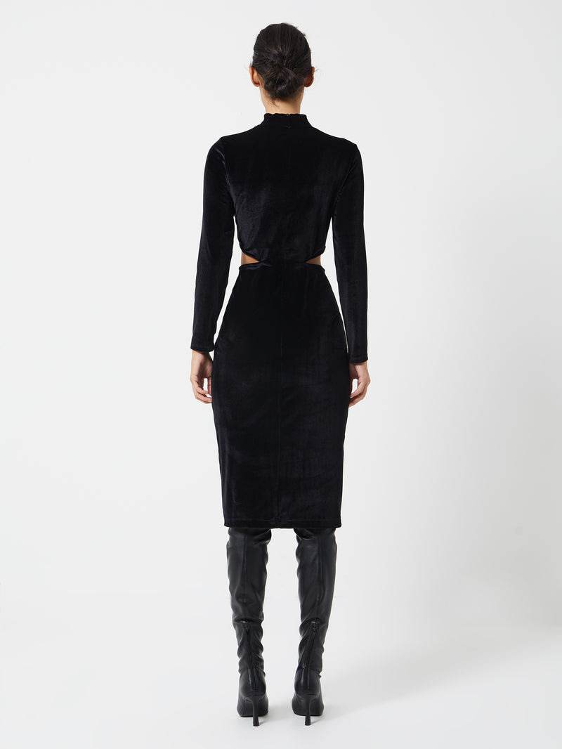 Sula Velvet Jersey Cut Out Dress