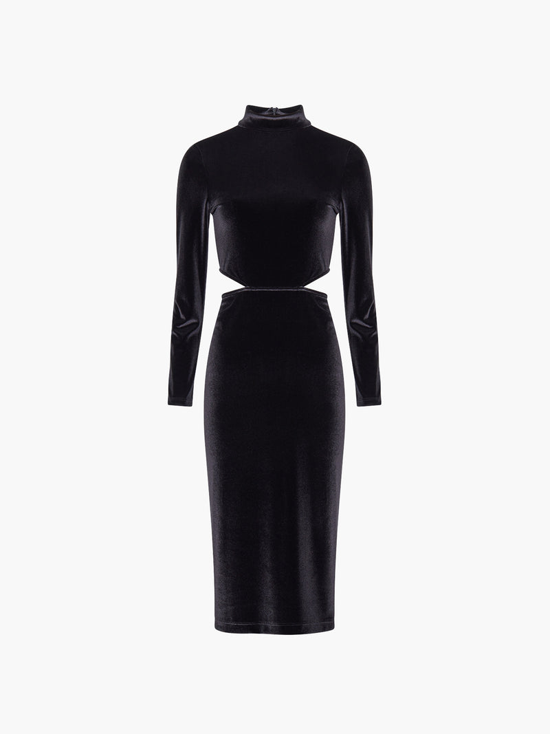 Sula Velvet Jersey Cut Out Dress