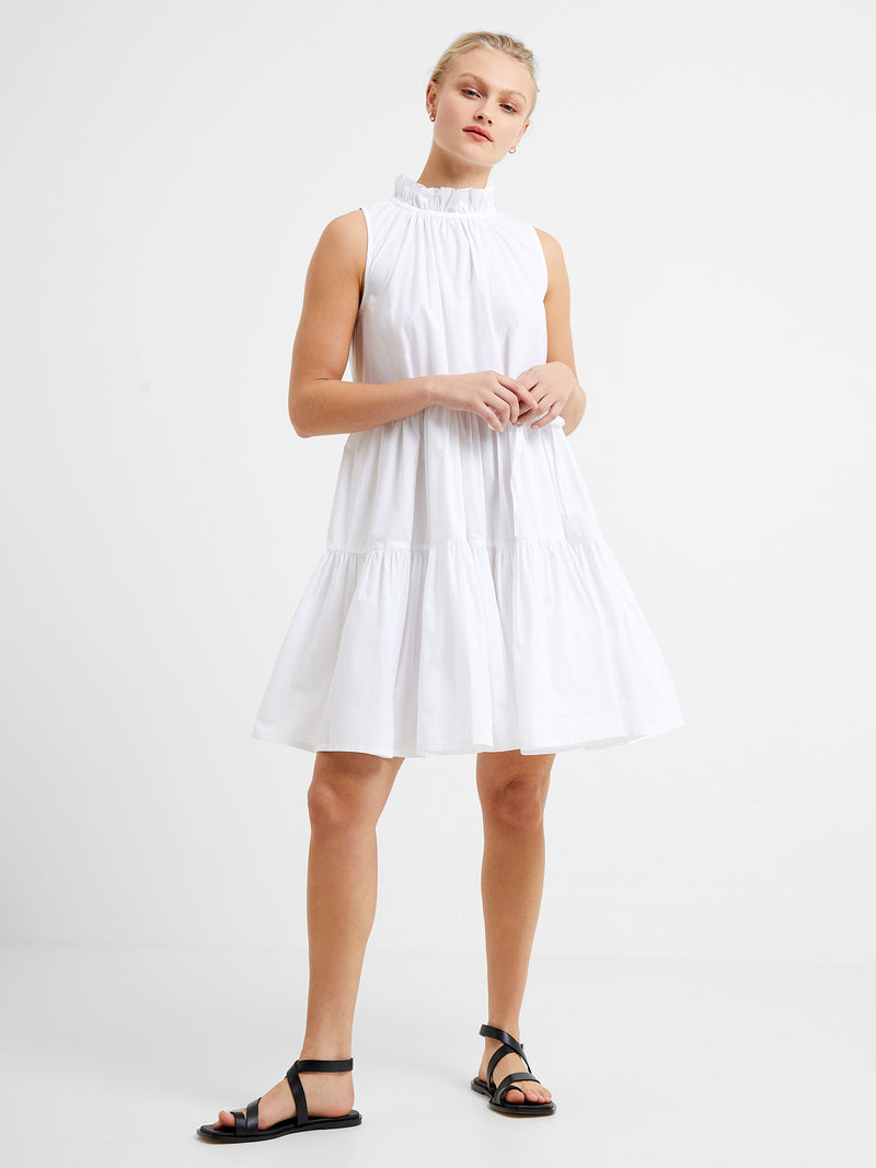 Rhodes Poplin Sleeveless Tiered Mini Dress