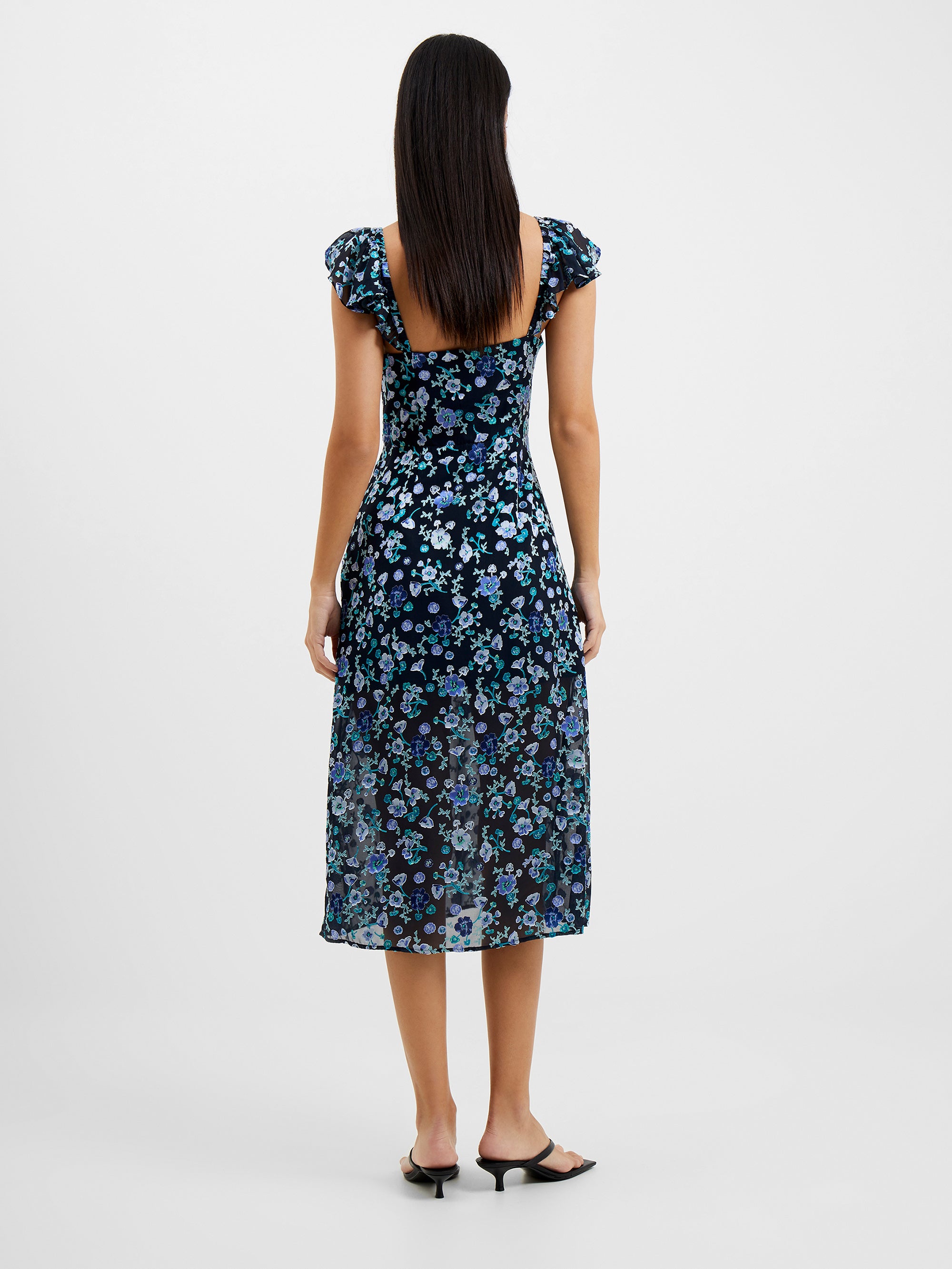 Bette Satin Burnout Dress