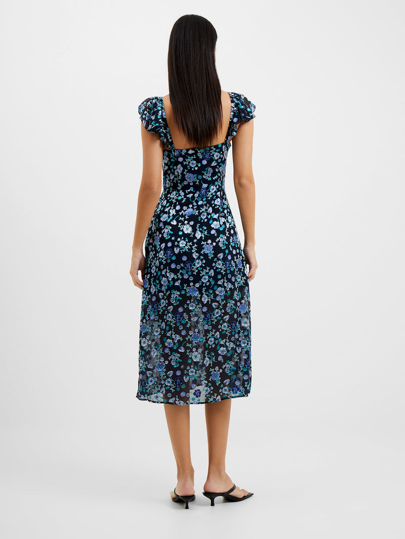 Bette Satin Burnout Dress