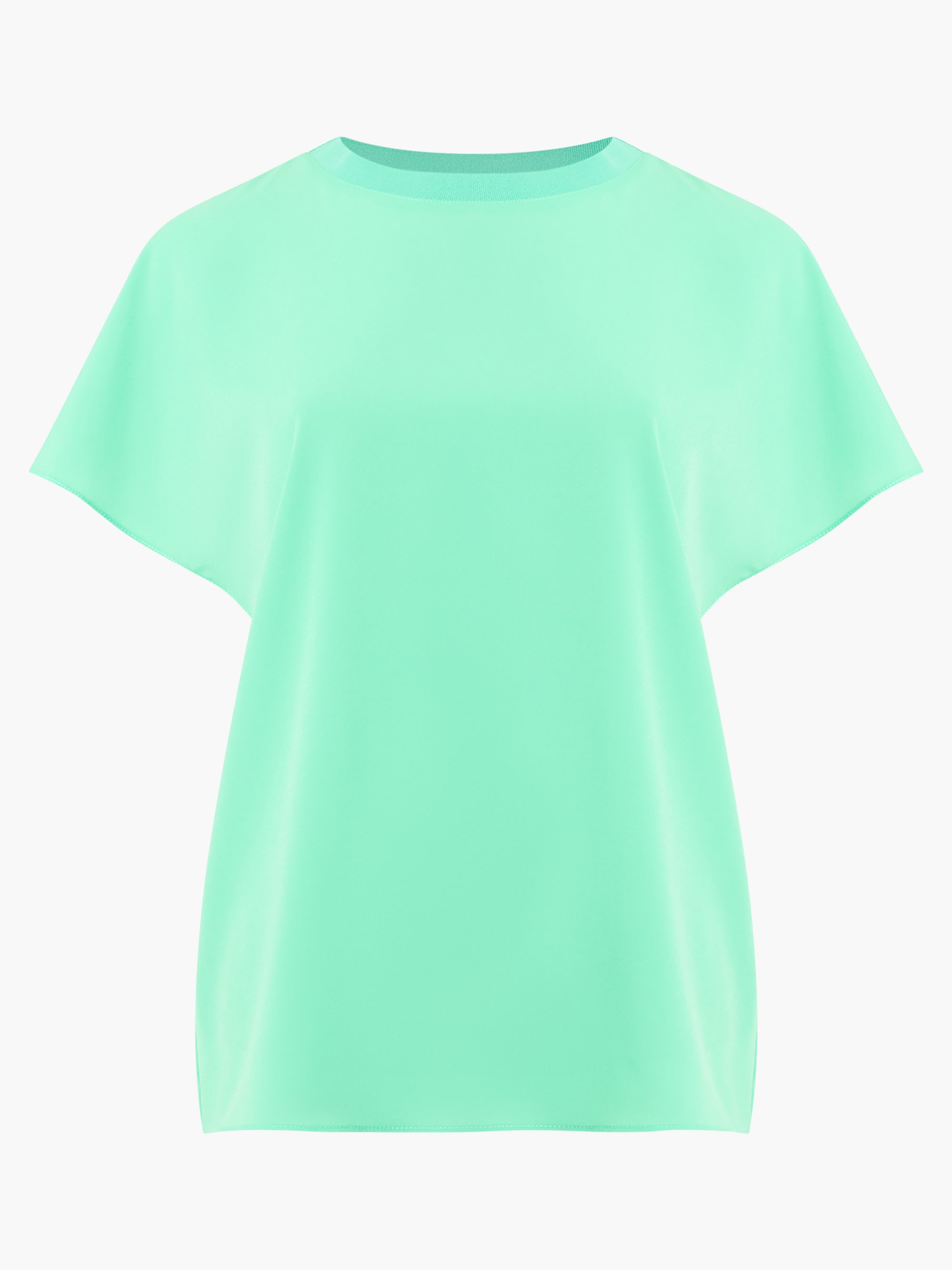 Crepe Light Crew Neck Top