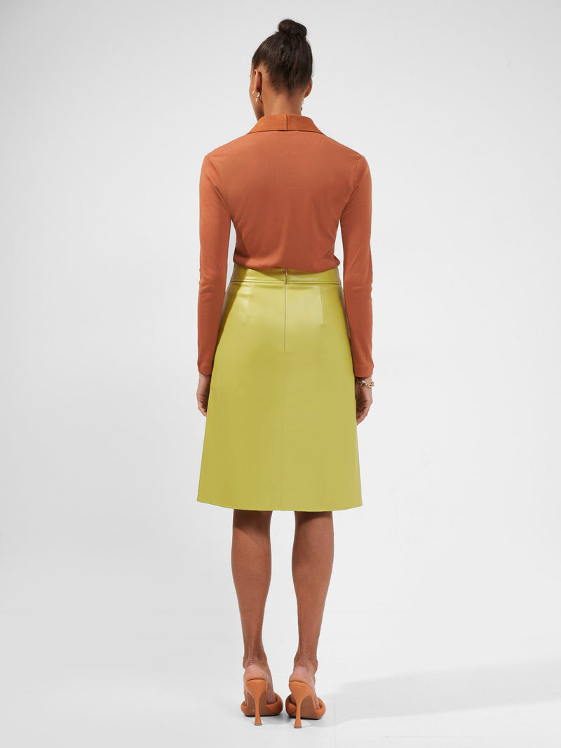 Etta Recycled Vegan Leather Skirt