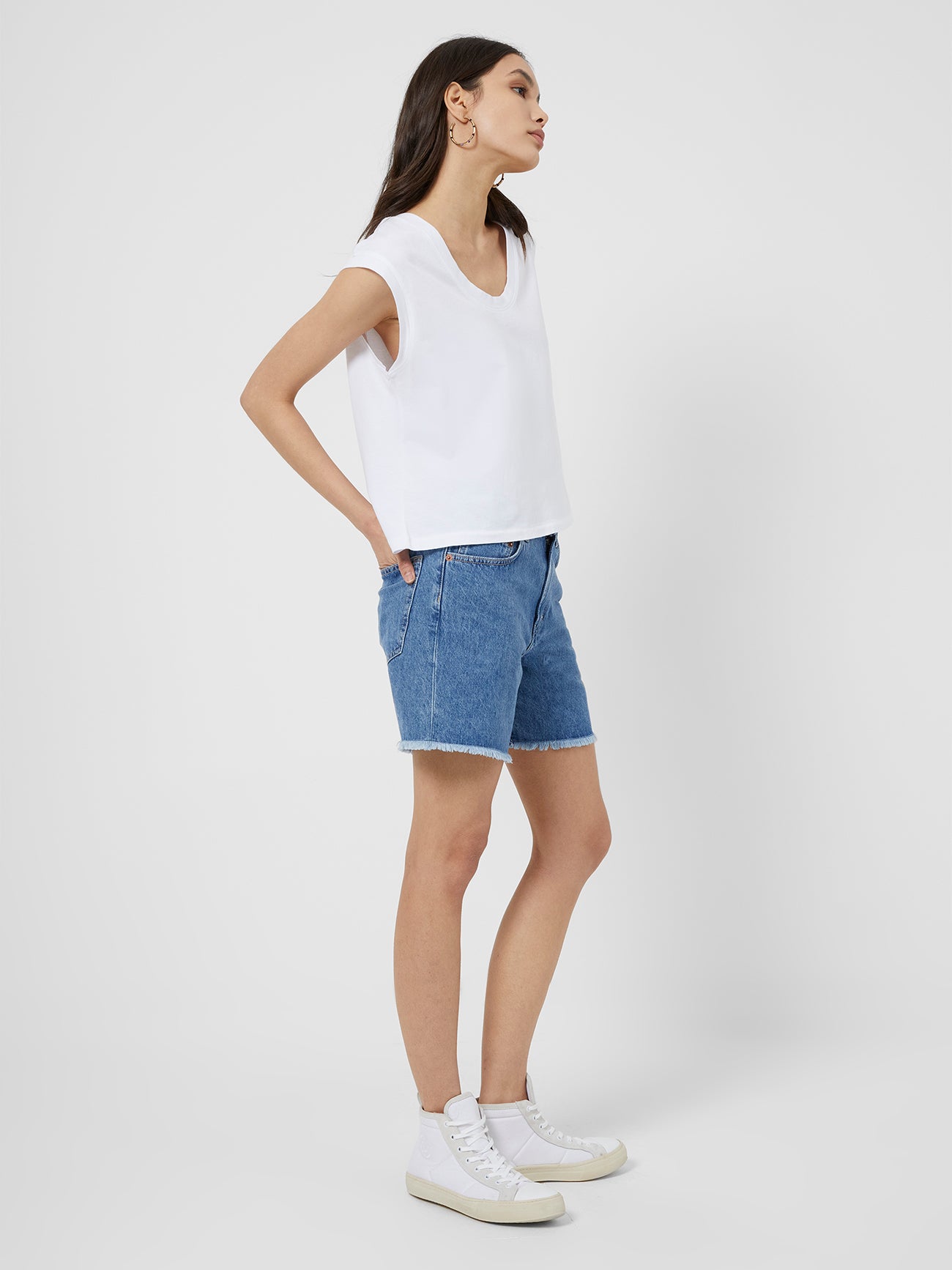 Perinne Organic Cotton Jersey Top