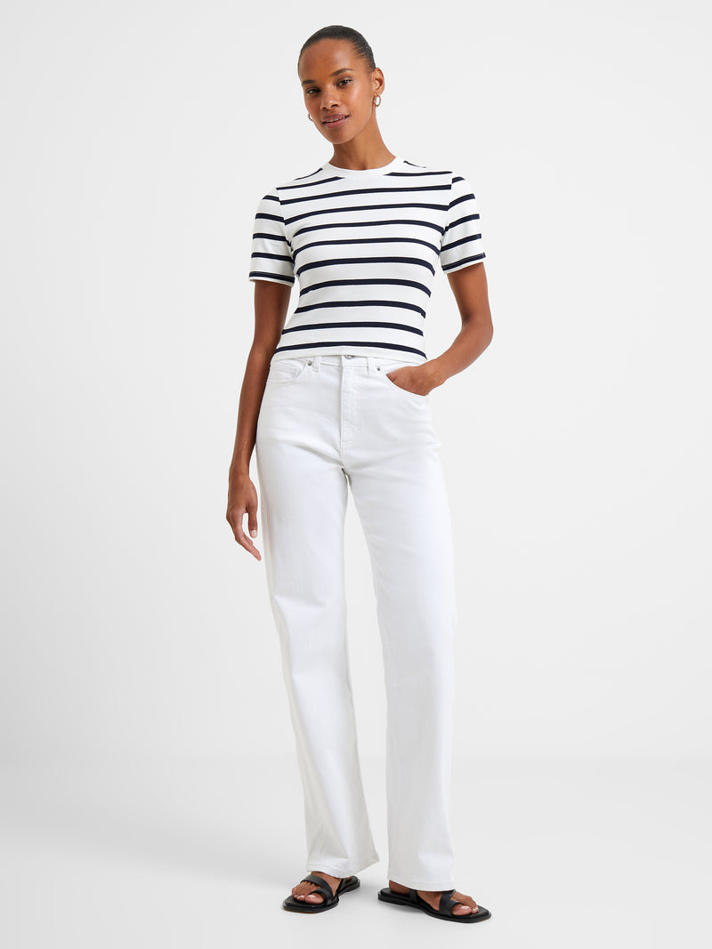 Rallie Stripe Crew Neck Top