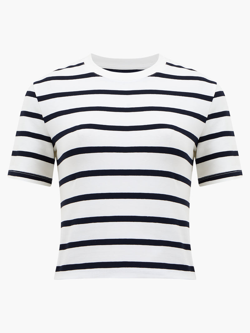 Rallie Stripe Crew Neck Top