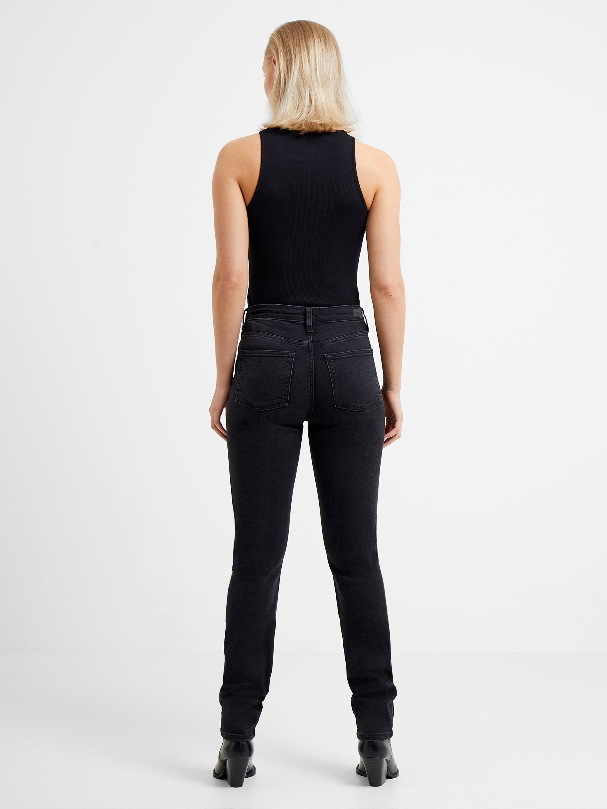 Rassia Cheryle Ribbed Racer Tank Top