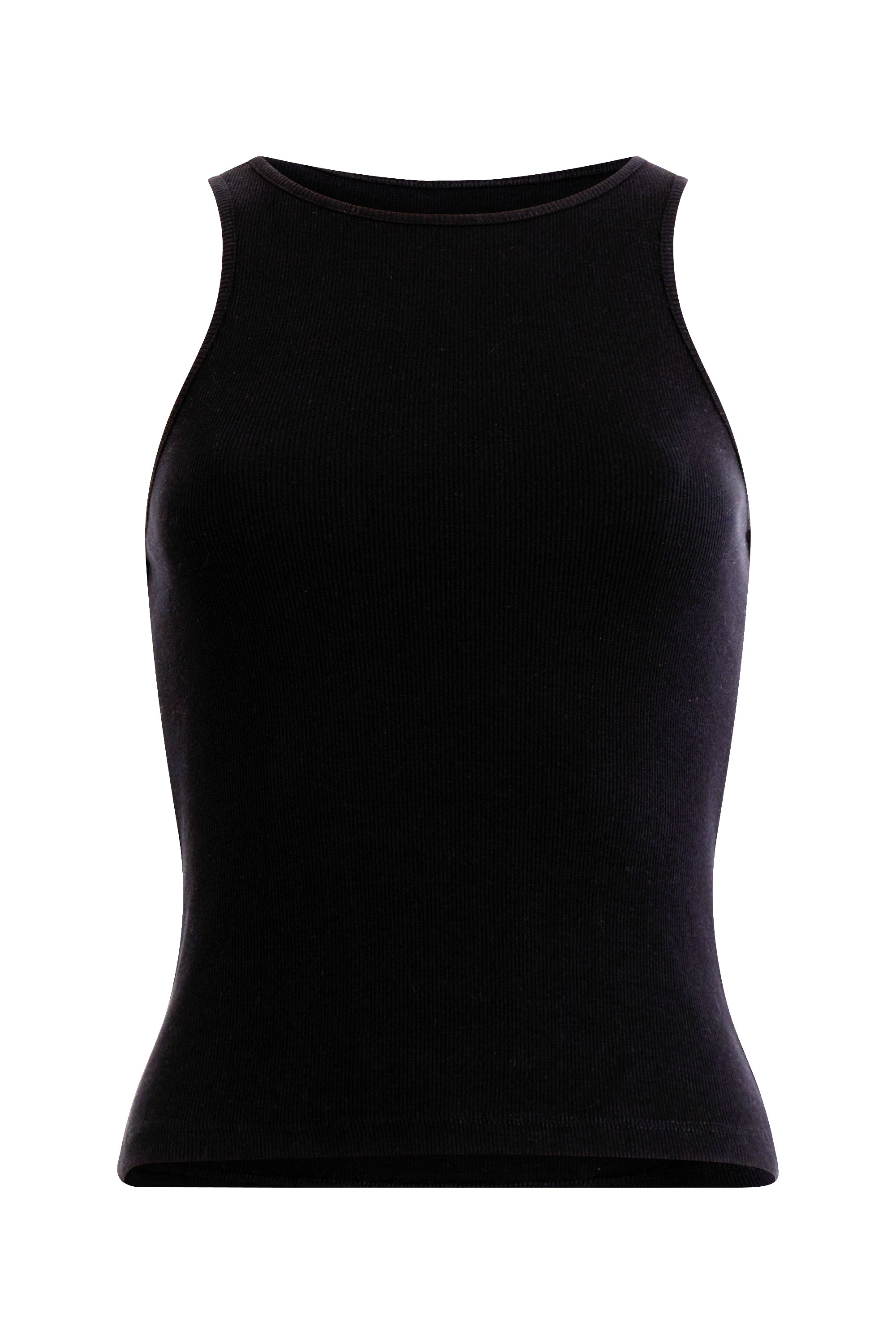 Rassia Cheryle Ribbed Racer Tank Top