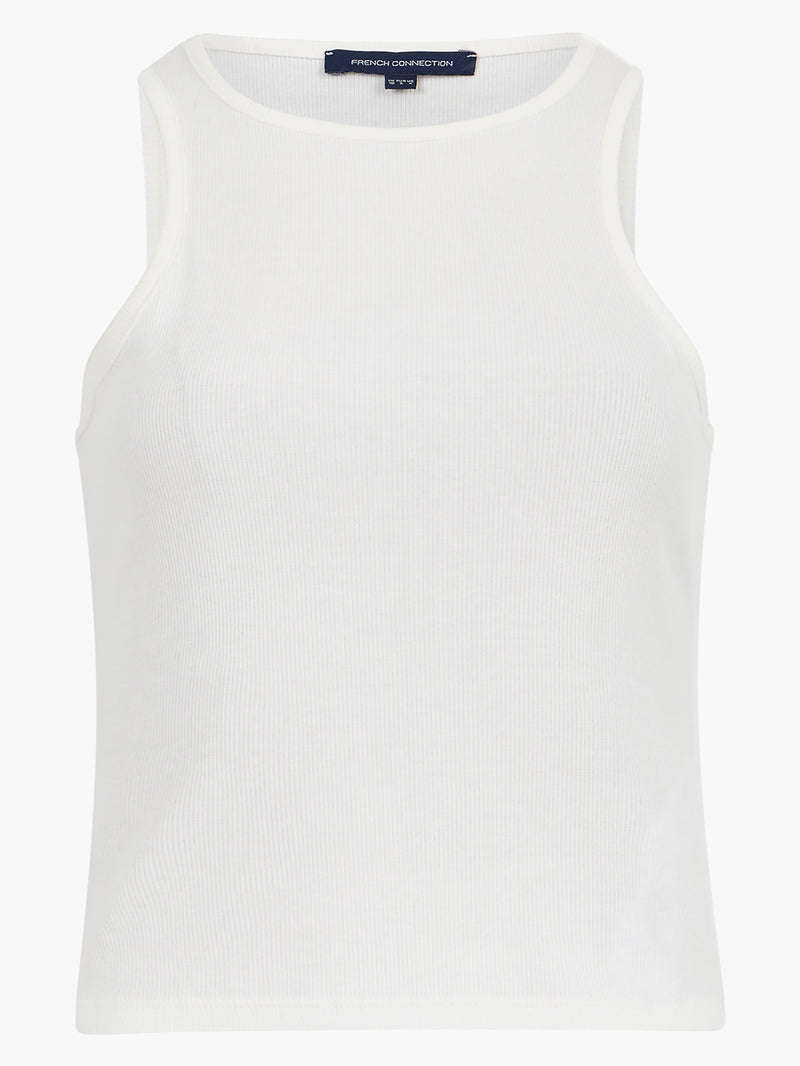 Rassia Cheryle Ribbed Racer Tank Top
