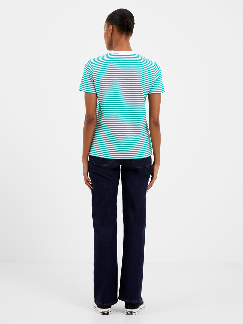 Bonjour Stripe Graphic T-Shirt
