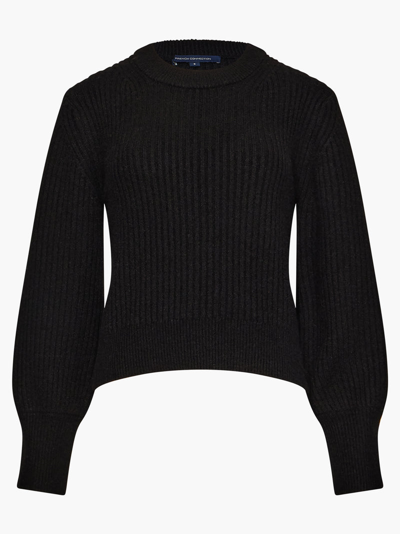 Vhari Knit Ribbed Crew Neck Sweater