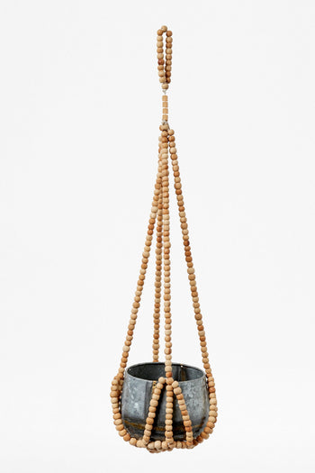 Large Hanging Beaded Planter