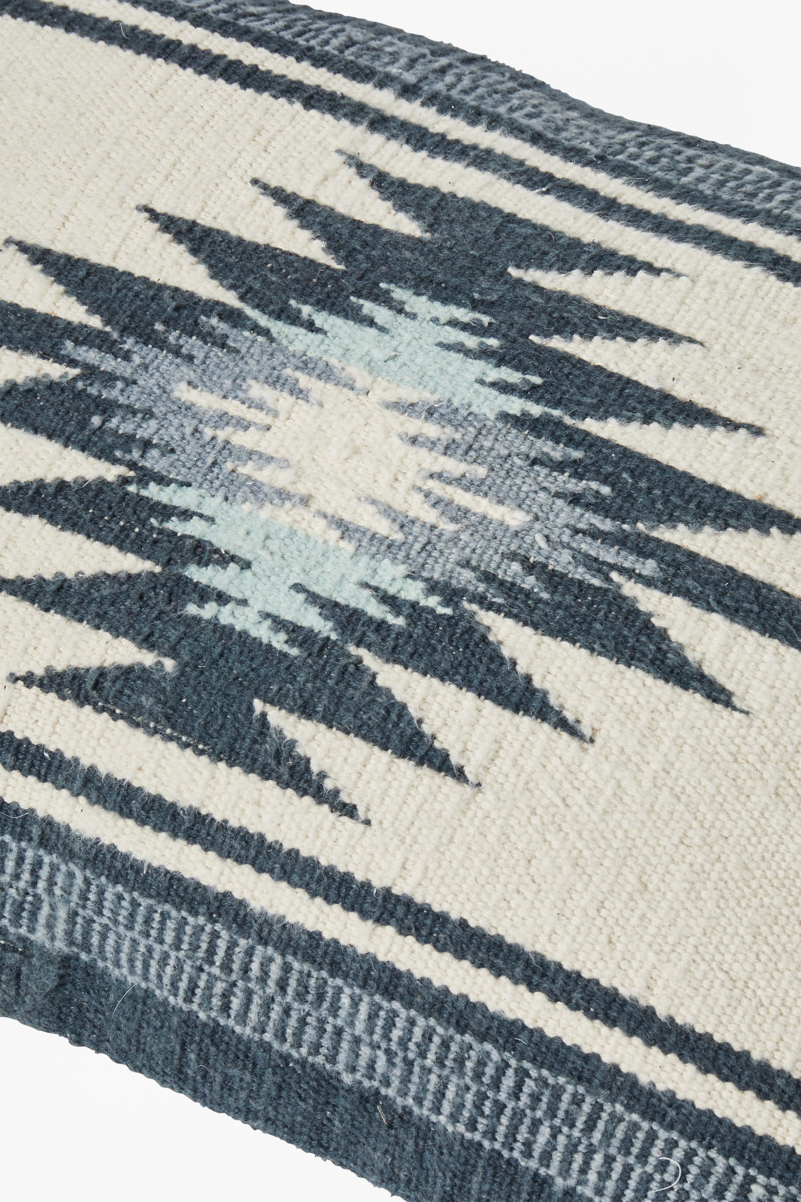 aztec blue cushion  blue