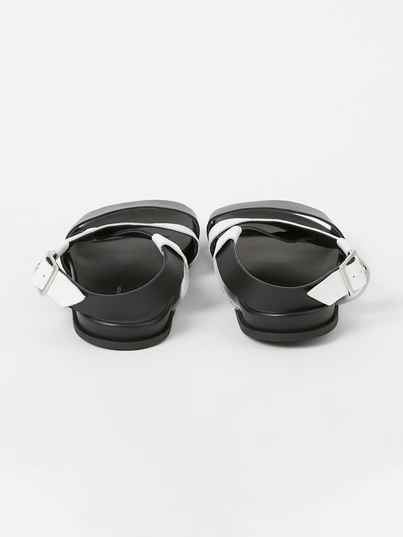 S+W x Branca Asymmetric Footbed Sandals