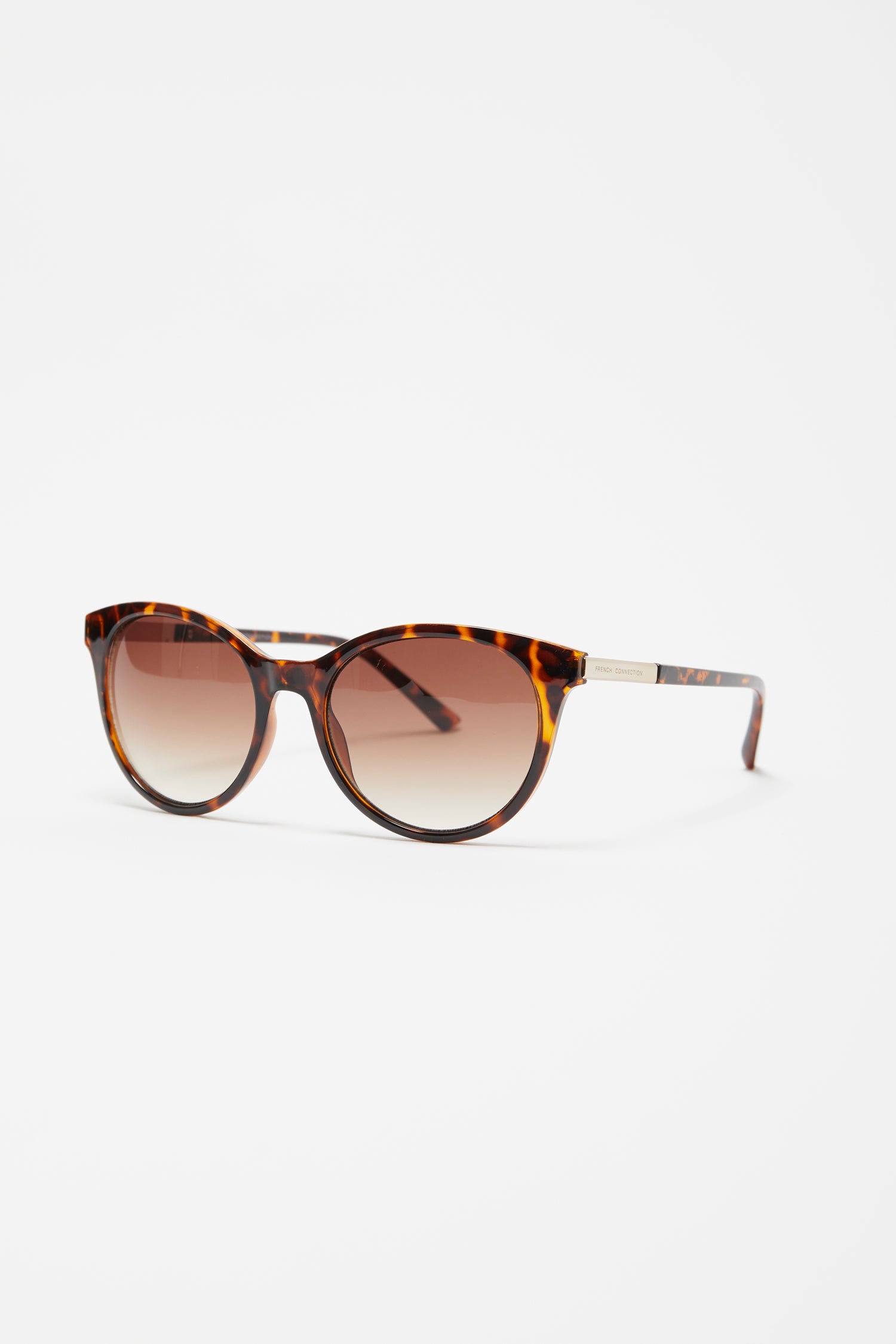 soft round frame sunglasses tortoise resin