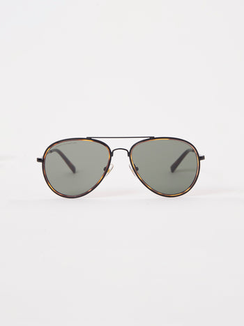 Metal D-Frame Rim Detailed Sunglasses