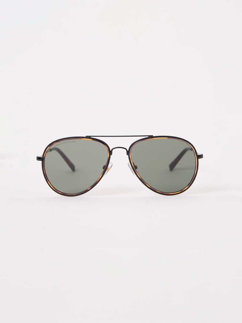 Metal D-Frame Rim Detailed Sunglasses